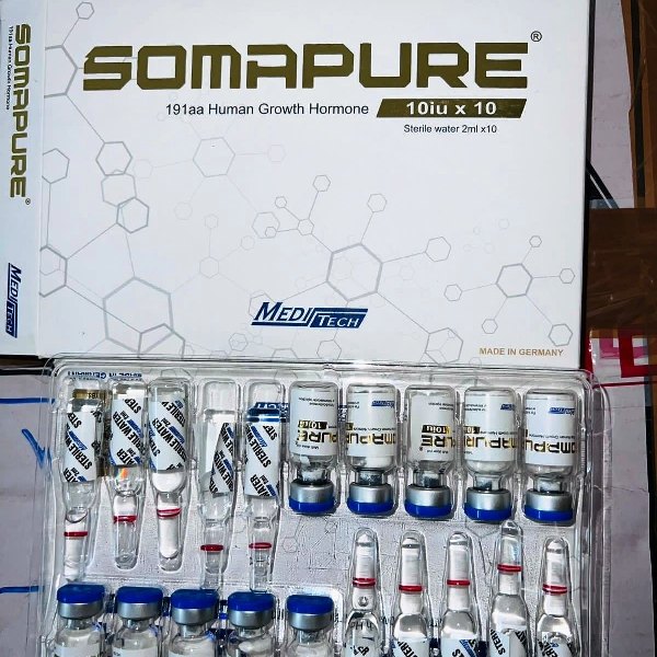 Somapure 100iu HGH Kit | 10 x 10iu Vials | Meditech Pharmaceutical Somatropin